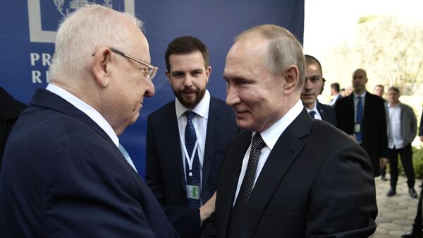 Президент РФ Владимир Путин и президент Израиля Реувен Ривлин во время встречи в Иерусалиме. 23 января 2020