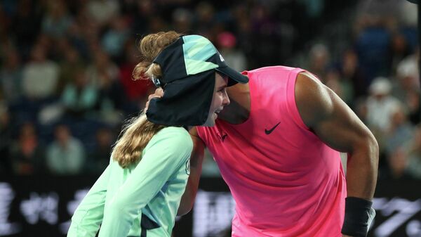 Рафаэль Надаль (справа) на Australian Open