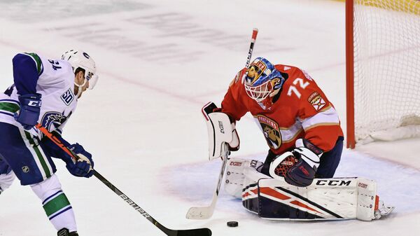 Сергей Бобровский в матче НХЛ.