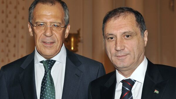 Министры иностранных дел Абхазии и России С. Шамба и С. Лавров