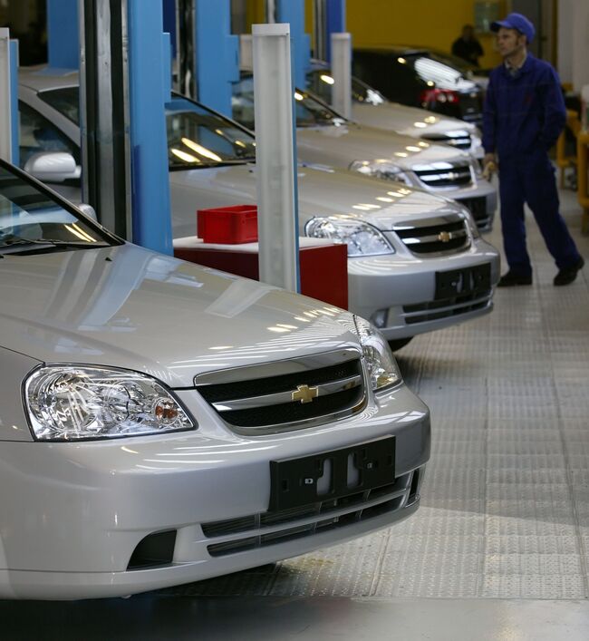 Запуск производства Chevrolet Lacettii автоконцерном General Motors в Калининграде