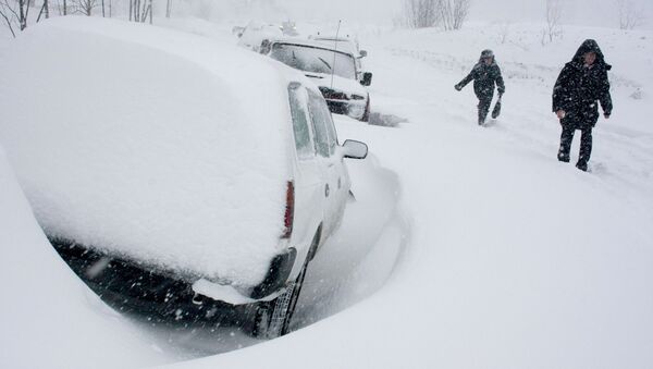 Циклон обрушит на Владивосток месячную норму снега