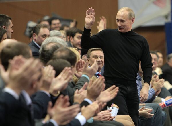 Премьер-министр РФ Владимир Путин посетил матч Евролиги УЛЕБ