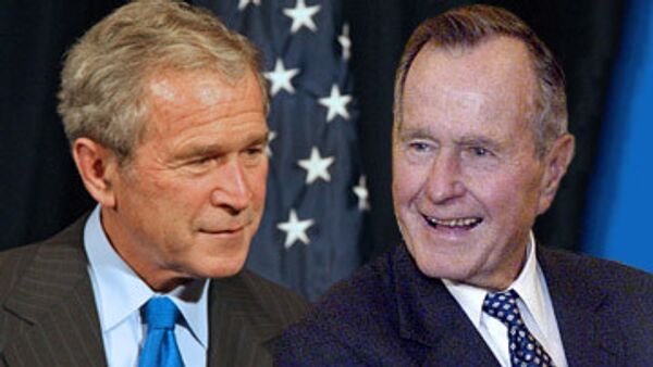 Джордж Буш-старший и Джордж Буш-младший. Архивное фото