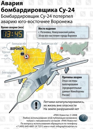 Авария бомбардировщика Су-24