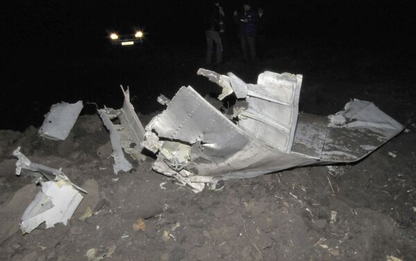 На месте аварии самолета Министерства обороны РФ Су-24М под Воронежем