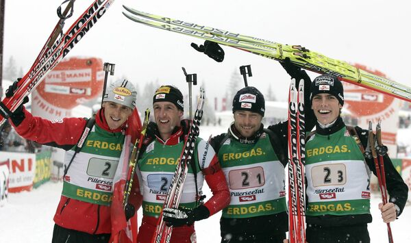 Фридрих Пинтер, Кристоф Зуманн, Даниэль Мезотич, Тобиас Эберхард (слева направо)