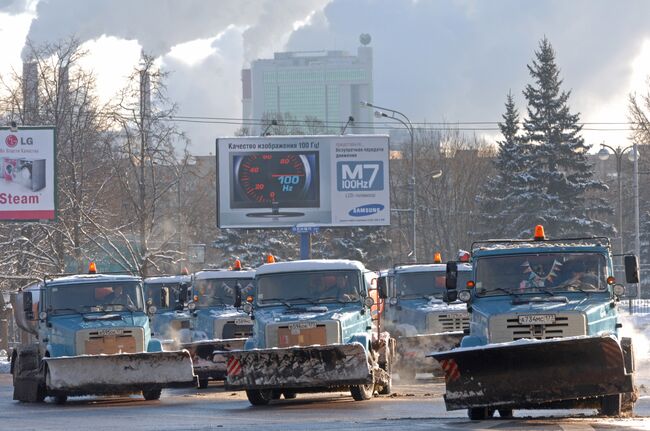 Уборка снега в Москве