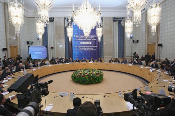 Заседание седьмой министерской встречи Форума стран-экспортеров газа в гостинице «Президент-отель»