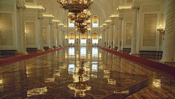 Георгиевский зал Большого Кремлёвского дворца. Архивное фото