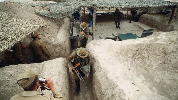 Сторожевой пост советских войск в Афганистане. Архивное фото