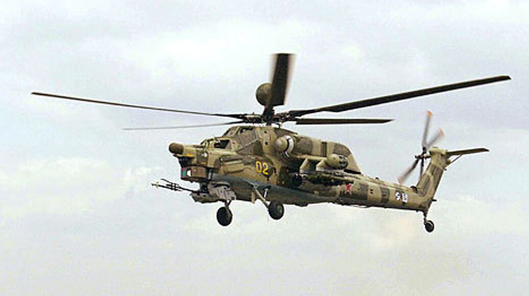 © РИА Новости / Сергей Венявский<br>Боевой вертолёт МИ-28Н. Архивное фото
