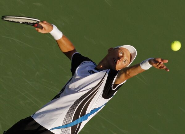 Николай Давыденко на турнире в Абу-Даби