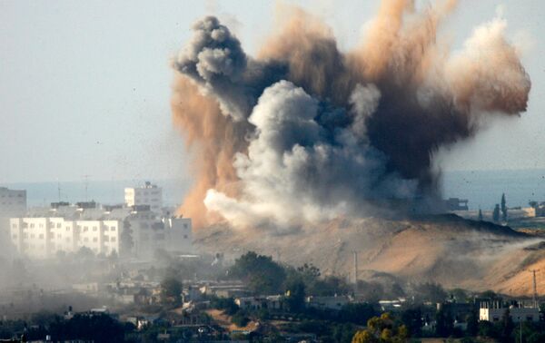 Бомбардировка территории Газы израильскими ВВС