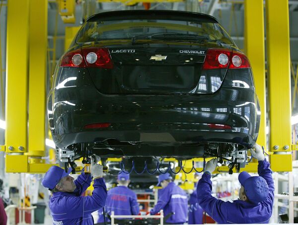 Запуск производства Chevrolet Lacettii автоконцерном General Motors в Калининграде