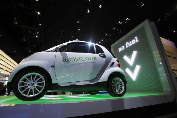 Автомобиль Smart Electric на международном автосалоне в Детройте