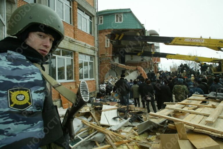 Взрыв в Центральном округе города Назрани