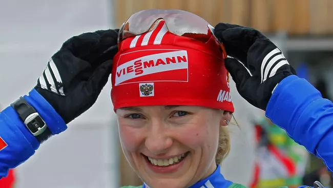 Российская биатлонистка Екатерина Юрьева