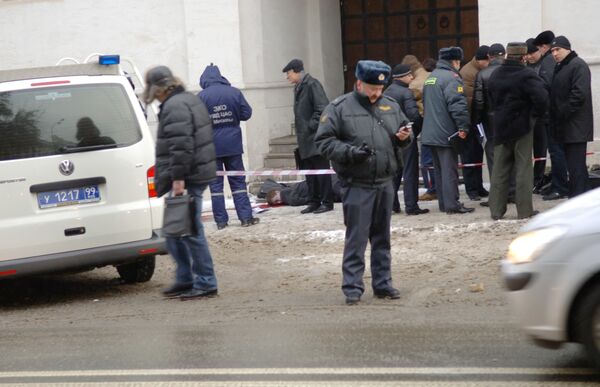 В центре Москвы убит адвокат Станислав Маркелов. Фото с места событий