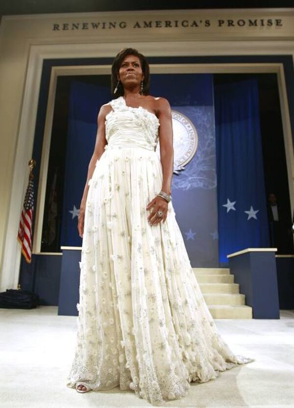 Супруга президента США Барака Обамы Мишель на инаугурационном балу Biden Home States