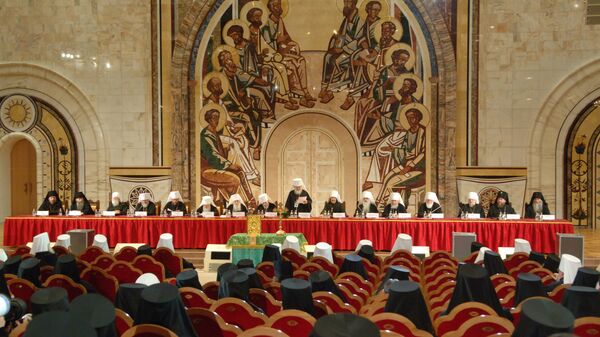 Архиерейский собор Русской православной церкви проходит в храме Христа Спасителя