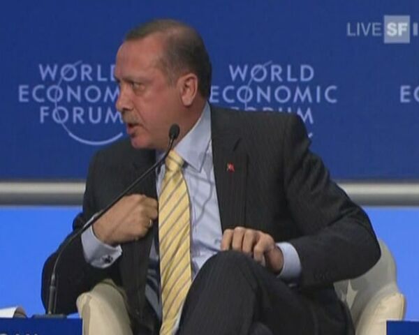 Скандал в Давосе: турецкий премьер демонстративно покинул форум