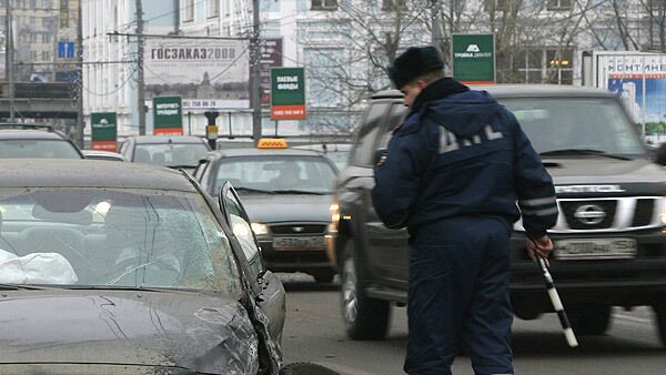 Движение затруднено в центре Москвы, где горит здание ОАО РЖД