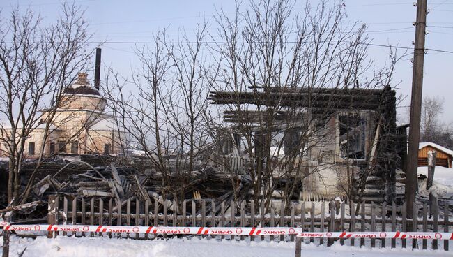 Пожар в муниципальном жилом доме