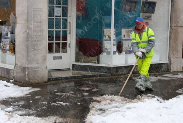 Снегопад в Лондоне