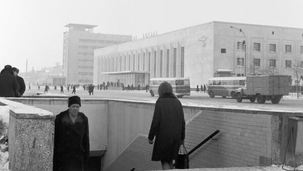 Железнодорожный вокзал в Нижнем Новгороде. Архив
