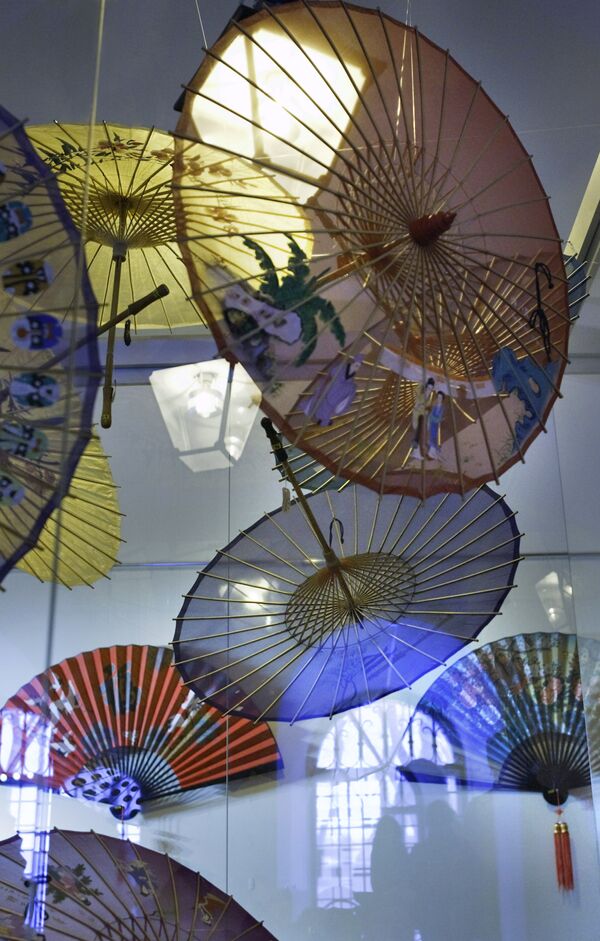 Выставка Китайские веера и зонтики Ханчжоу