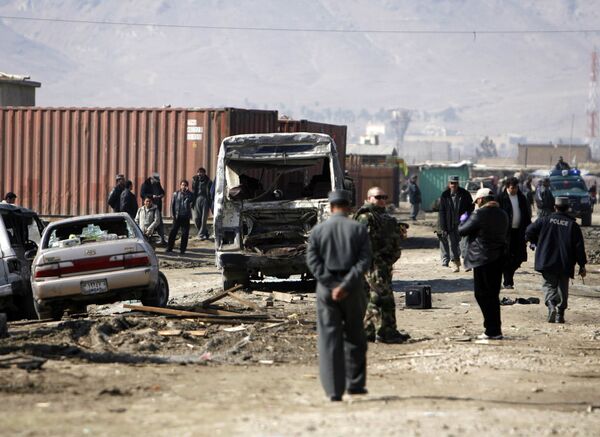 На месте теракта в Кабуле