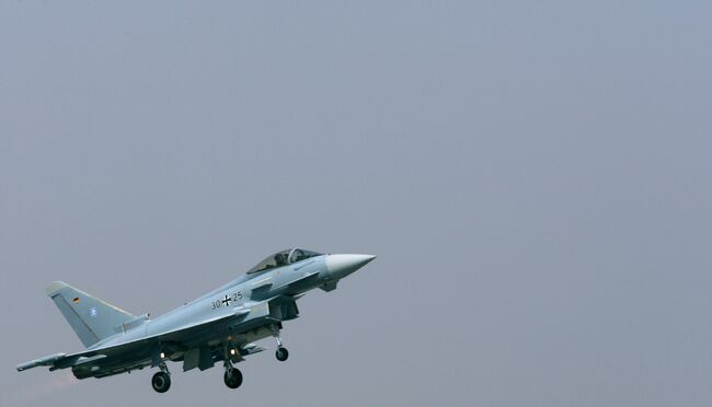 Истребитель Eurofighter Typhoon на Aero India-2009 в Бангалоре