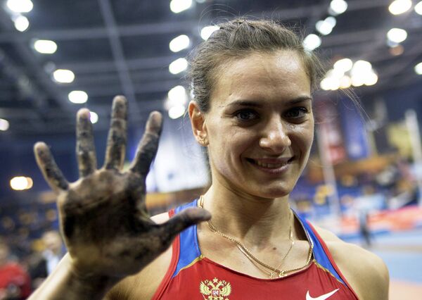 Новый мировой рекорд в помещении установила россиянка Елена Исинбаева
