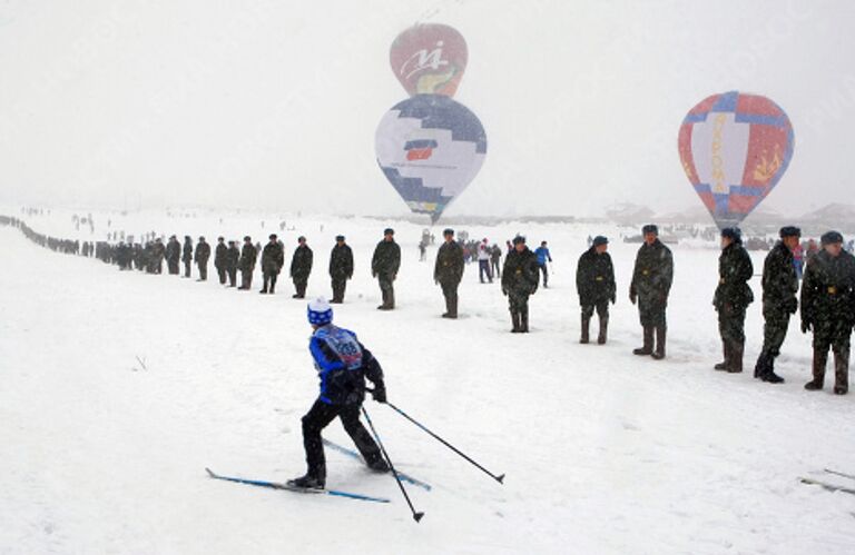 Гонка Лыжня России-2009 в Подмосковье