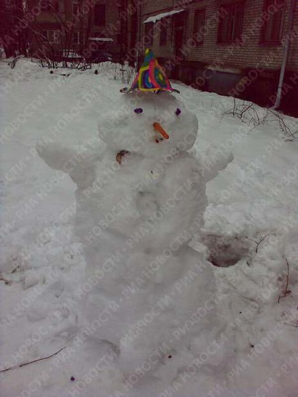 Москвичи устроили парад снеговиков в эти выходные 
