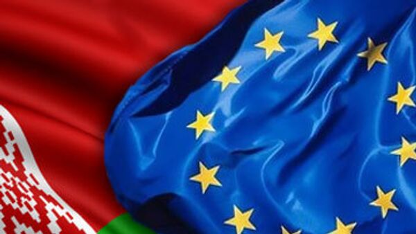 Флаг Евросоюза и Белоррусии