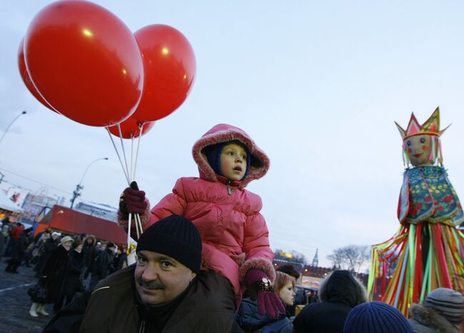 Народные гулянья в Масленичную неделю