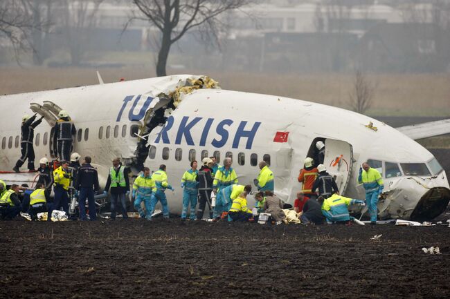 Потерпевший крушение Boeing 737-800 авиакомпании Turkish Airlines