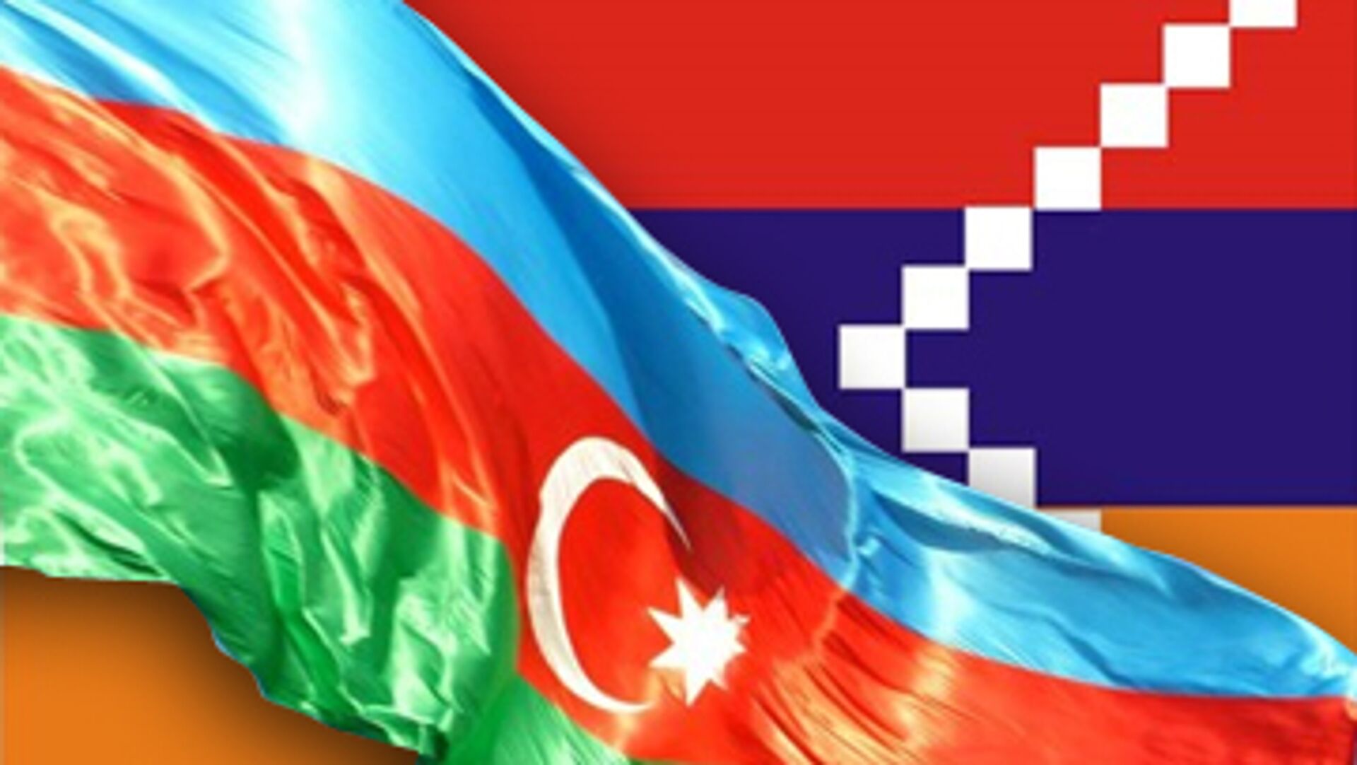 Флаги Азербайджана и Нагорного Карабаха - РИА Новости, 1920, 03.10.2020