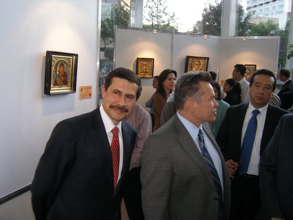 Открытие выставки русских икон в Мехико