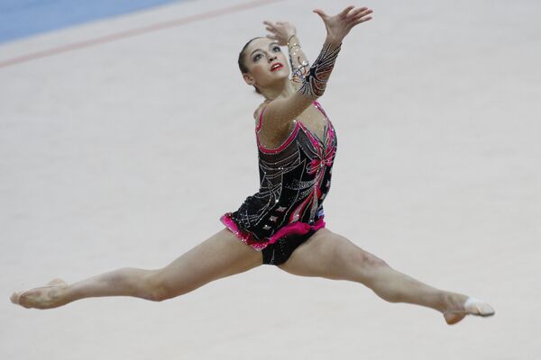 Евгения Канаева на первом этапе Гран-при Москва-2009 по художественной гимнастике