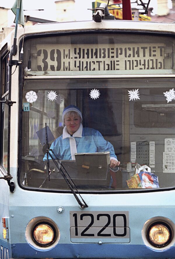 Водитель московского трамвая