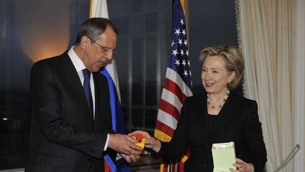 Встреча глав внешнеполитических ведомств России и США Сергея Лаврова и Хиллари Клинтон в Женеве