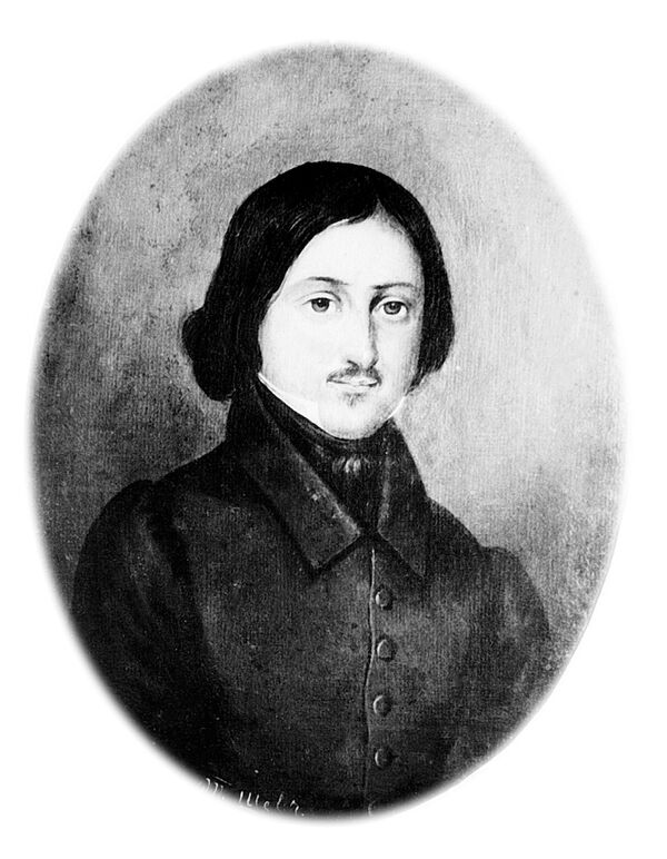 Портрет русского писателя Н.Гоголя, написанный Т.Шевченко