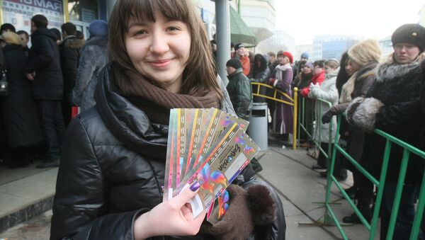 Продажа билетов на московские концерты. Архивное фото