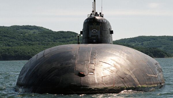 Атомная подводная лодка в море. Архивное фото