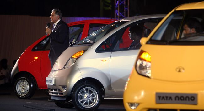 Самый дешевый в мире автомобиль Tata Nano