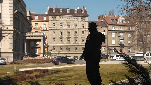 Вид на президентский дворец в Белграде