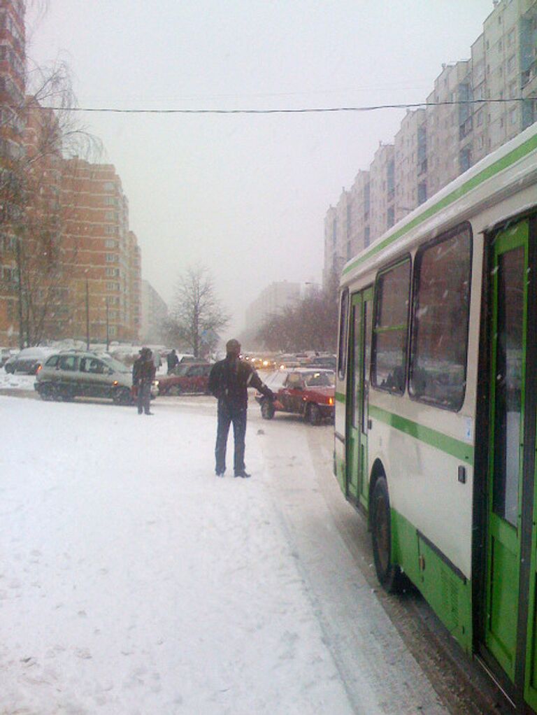 Снегопад в Москве